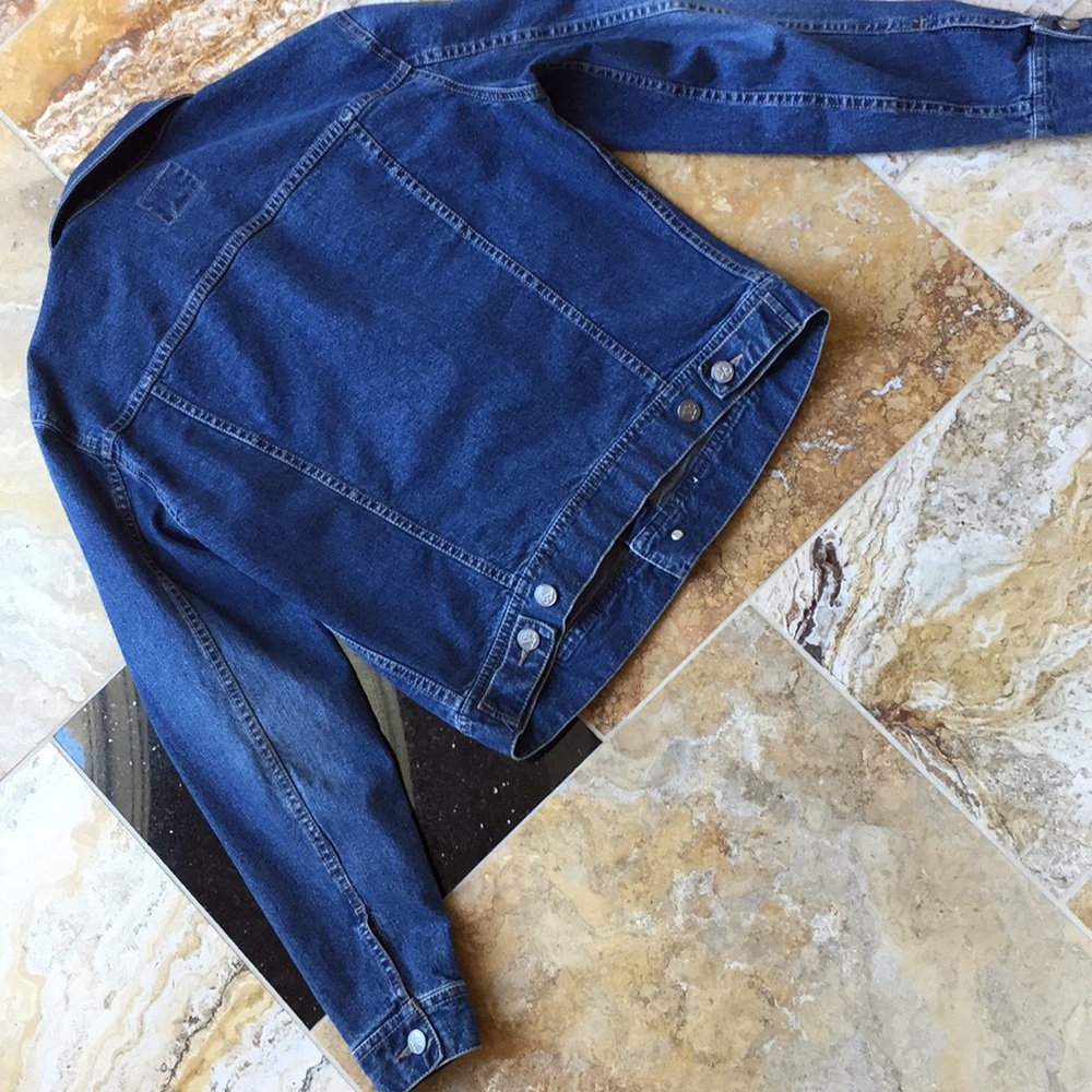 Calvin Klein Basic Jean Jacket Vguc No Flaws Noted - image 5